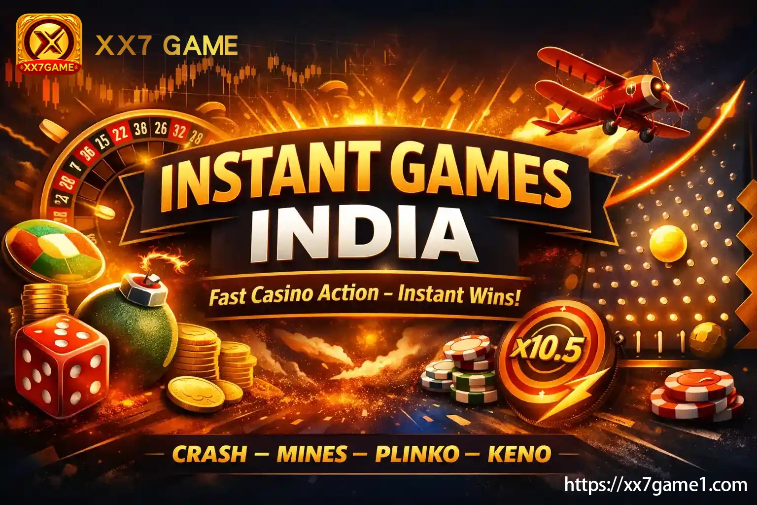 Instant casino games with crash plane and multipliers